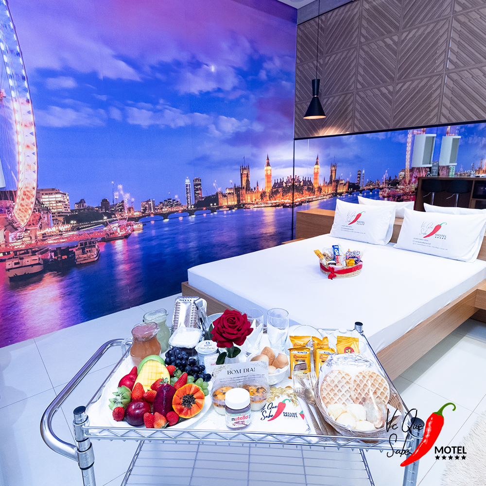 Detalhe da Suíte Suíte Temática Londres